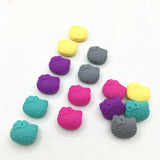 50pcs Cartoon Silicone Baby Teething Beads - 30 Colors Safe Chewing
