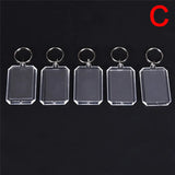 Clear Acrylic Insert Photo Frame Keychain DIY Gift