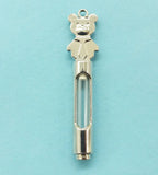 5pcs Mini Clear Resin Stopper Glass Bottles Vials Jars Containers