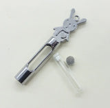 5pcs Mini Clear Resin Stopper Glass Bottles Vials Jars Containers