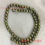 6-7mm Green Gray Freshwater Pearl Beads 14 inches