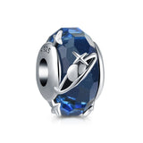 925 Silver Sparkling Rectangular Charm Star Pendant Bead