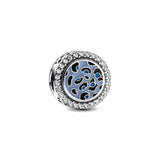 925 Silver Winter Snow Charm Ginkgo Biloba Beads Pendant