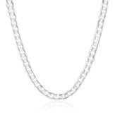 925 Silver 12mm Cuban Link Chain Necklace Unisex Hip Hop Jewelry