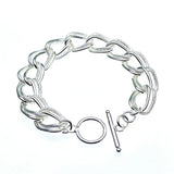 925 Silver Circle Bracelet for Women & Men