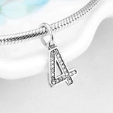 925 Silver Number Bead Charms 1-10 for DIY Bracelets Necklace