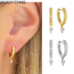 925 Sterling Silver Square Drop Earrings