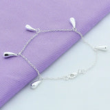 925 Silver 5 Water Drops Bracelet Engagement Party Jewelry