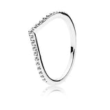 925 Silver Winter Heart Ring Clear CZ Fairytale Tiara Frost & Crystal