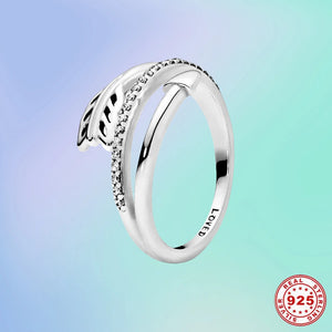 925 Sterling Silver Arrow Wrap-Around Ring for Women