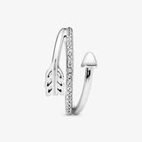 925 Sterling Silver Arrow Wrap-Around Ring for Women