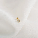 925 Sterling Silver Zircon Crown Stud Earrings