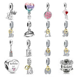 925Silver Happy Birthday Hot Air Balloon Charm Bead Necklace