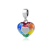 925Silver Puzzle Charm Necklace Bead For Women Bracelet Jewelry Europe Amulet