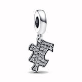 925Silver Puzzle Charm Necklace Bead For Women Bracelet Jewelry Europe Amulet