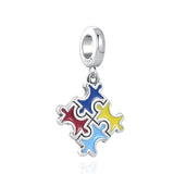 925Silver Puzzle Charm Necklace Bead For Women Bracelet Jewelry Europe Amulet