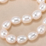 AAAA 7-8mm Freshwater Pearl Necklace, 925 Silver Pink Purple Jewelry