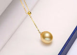 South Sea Golden Pearl Pendant Necklace