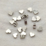 100pcs Brass Heart Interval Beads/Charm DIY Jewelry Findings