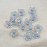 12mm 900pcs Clear Flower Bead In Beads For Necklace DIY