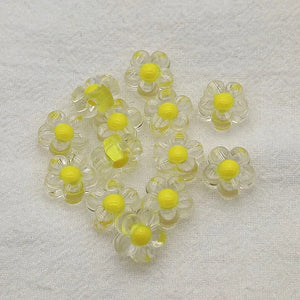 12mm 900pcs Clear Flower Bead In Beads For Necklace DIY