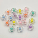 12mm 900pcs Clear Flower Bead In Beads For Necklace DIY