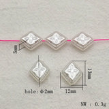 Pearl Rhombus Beads DIY Jewelry Findings 1400pcs