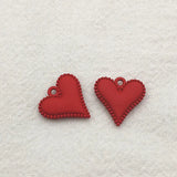 Zinc Alloy Heart Charm Pendants for DIY Jewelry Making, 100pcs