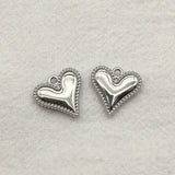 Zinc Alloy Heart Charm Pendants for DIY Jewelry Making, 100pcs