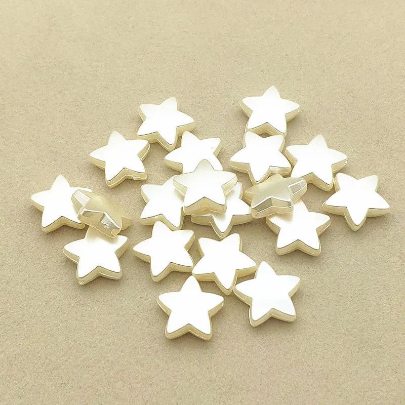 1000pcs Pearls Star Beads For Necklace Earrings DIY Parts Jewelry
