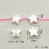 1000pcs Pearls Star Beads For Necklace Earrings DIY Parts Jewelry