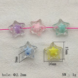 Clear Star Beads in Beads For Necklace/Earrings DIY Parts