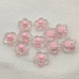 17mm 380pcs Acrylic Flower Bead DIY Jewelry Findings