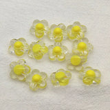 17mm 380pcs Acrylic Flower Bead DIY Jewelry Findings