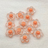 17mm 380pcs Acrylic Flower Bead DIY Jewelry Findings