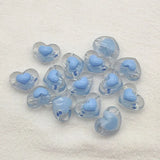 Clear Heart Bead In Beads For Necklace/Earrings DIY Parts 400pcs
