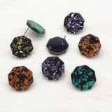 18mm Acrylic Polygon-Shape Earrings Stud - 100pcs