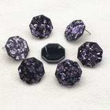 18mm Acrylic Polygon-Shape Earrings Stud - 100pcs
