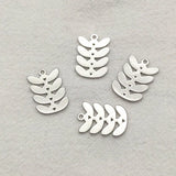 18x12mm 100pcs Brass Flower-Shape Earring Charms