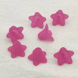 800pcs Clear Flower Frosted Beads Jewelry DIY Parts