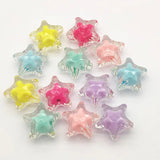 ARRIVAL! 19x20mm 250pcs Clear Star Beads Jewelry Findings DIY Accessories