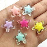 ARRIVAL! 19x20mm 250pcs Clear Star Beads Jewelry Findings DIY Accessories
