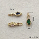 CZ Copper Drop Charm For Earring Necklace DIY