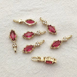 CZ Copper Drop Charm For Earring Necklace DIY