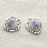 Heart Charm Pendant for DIY Jewelry Making, Pack of 50