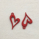 Heart Charm Pendant for Necklace Earrings DIY Parts