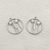100pcs Zinc Alloy Flower Charms for DIY Jewelry Making
