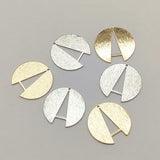 50pcs Brass Feather Charm Necklace Earring DIY Jewelry Findings
