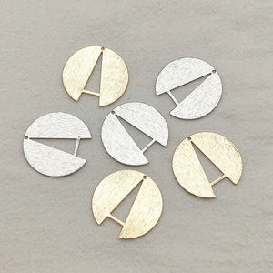 50pcs Brass Feather Charm Necklace Earring DIY Jewelry Findings