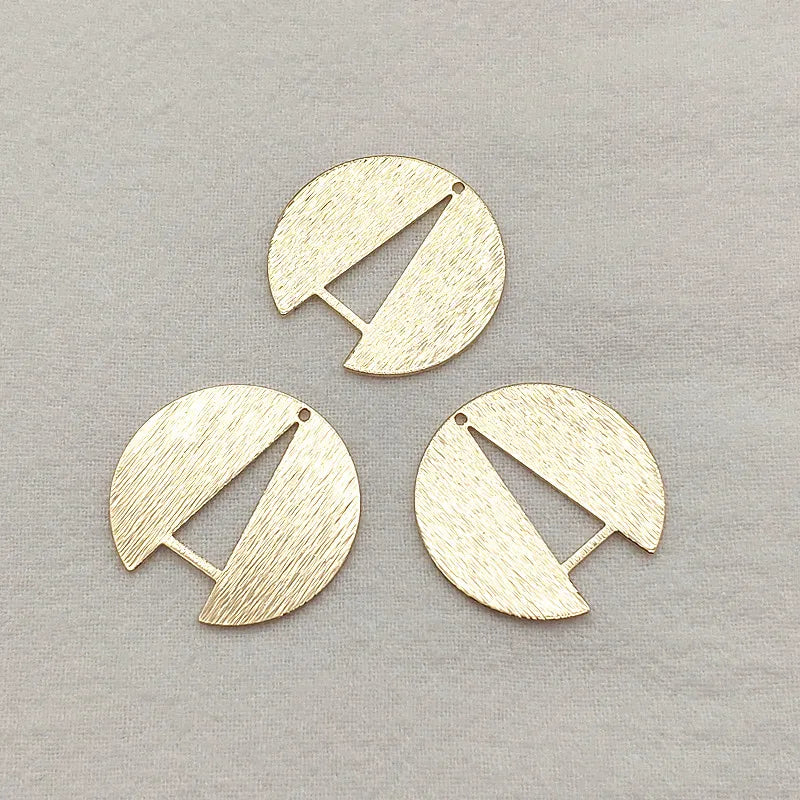 50pcs Brass Feather Charm Necklace Earring DIY Jewelry Findings